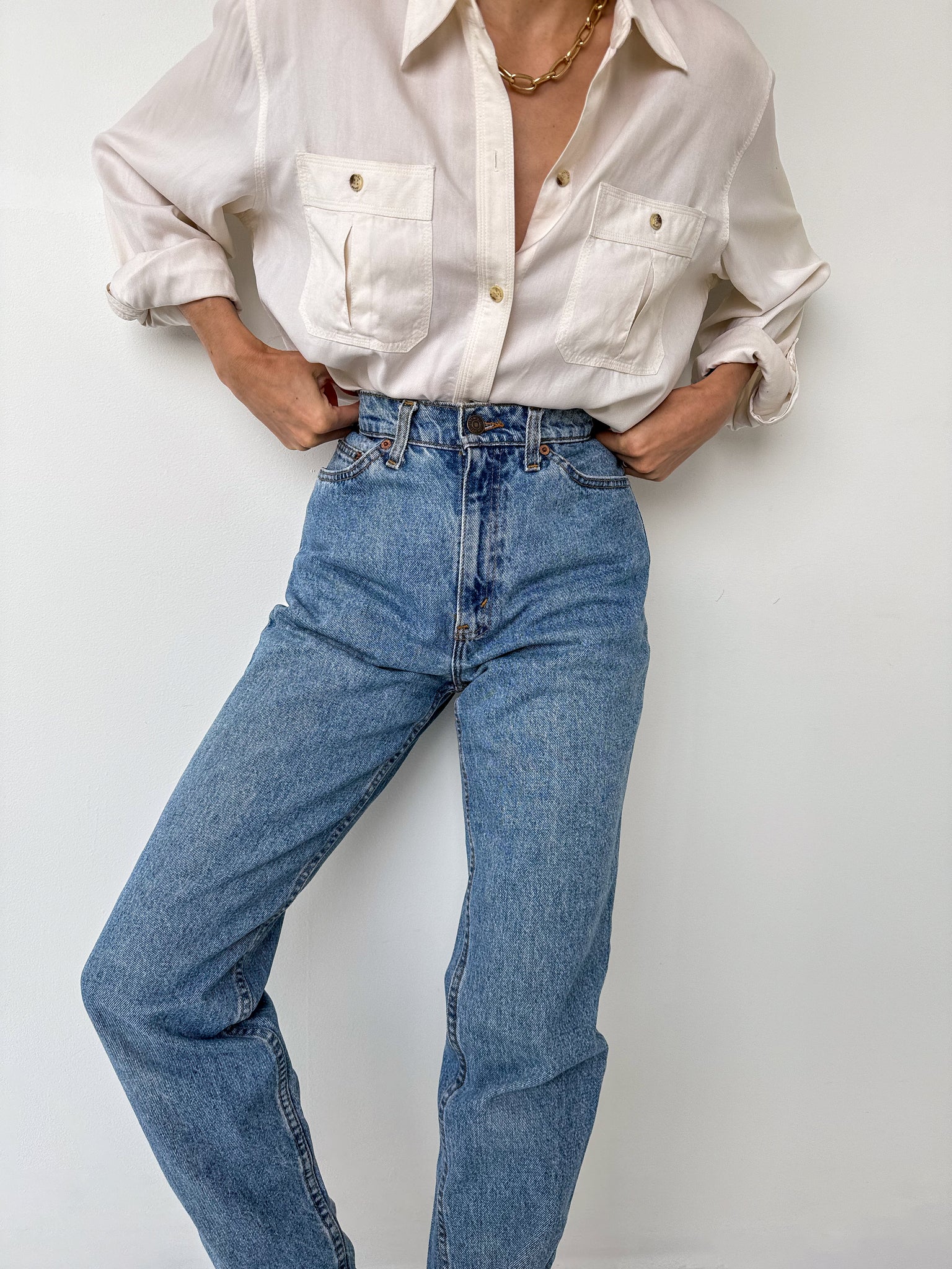 Vintage Bleu Levi's Denim 512 Made in USA Jeans